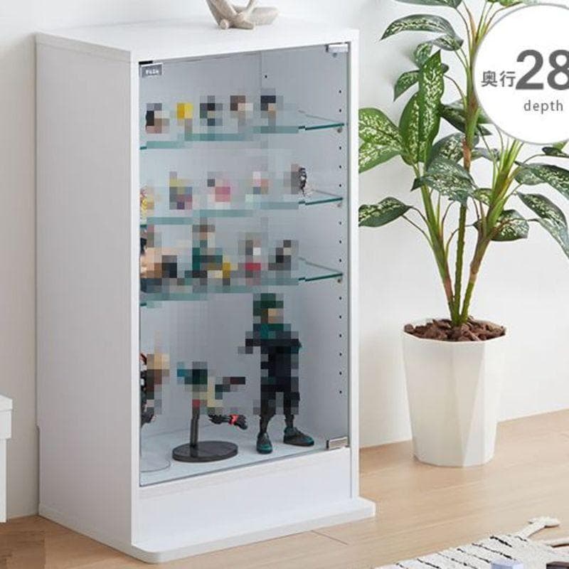 ☆【幅46cm×奥行28cm】 コレクションケース ブラウン