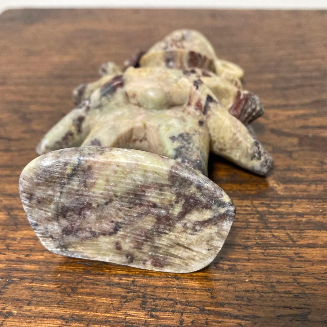 石彫 人物像 オニキスマーブル 15cm ヨーロッパ購入 民族風オブジェ