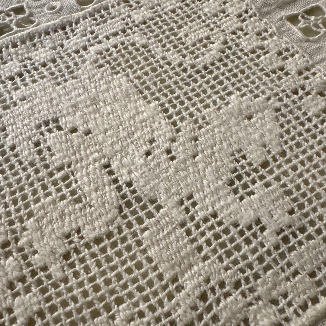 フランス　アンティーク　ヴィンテージ　テーブルランナー　テーブルセンター