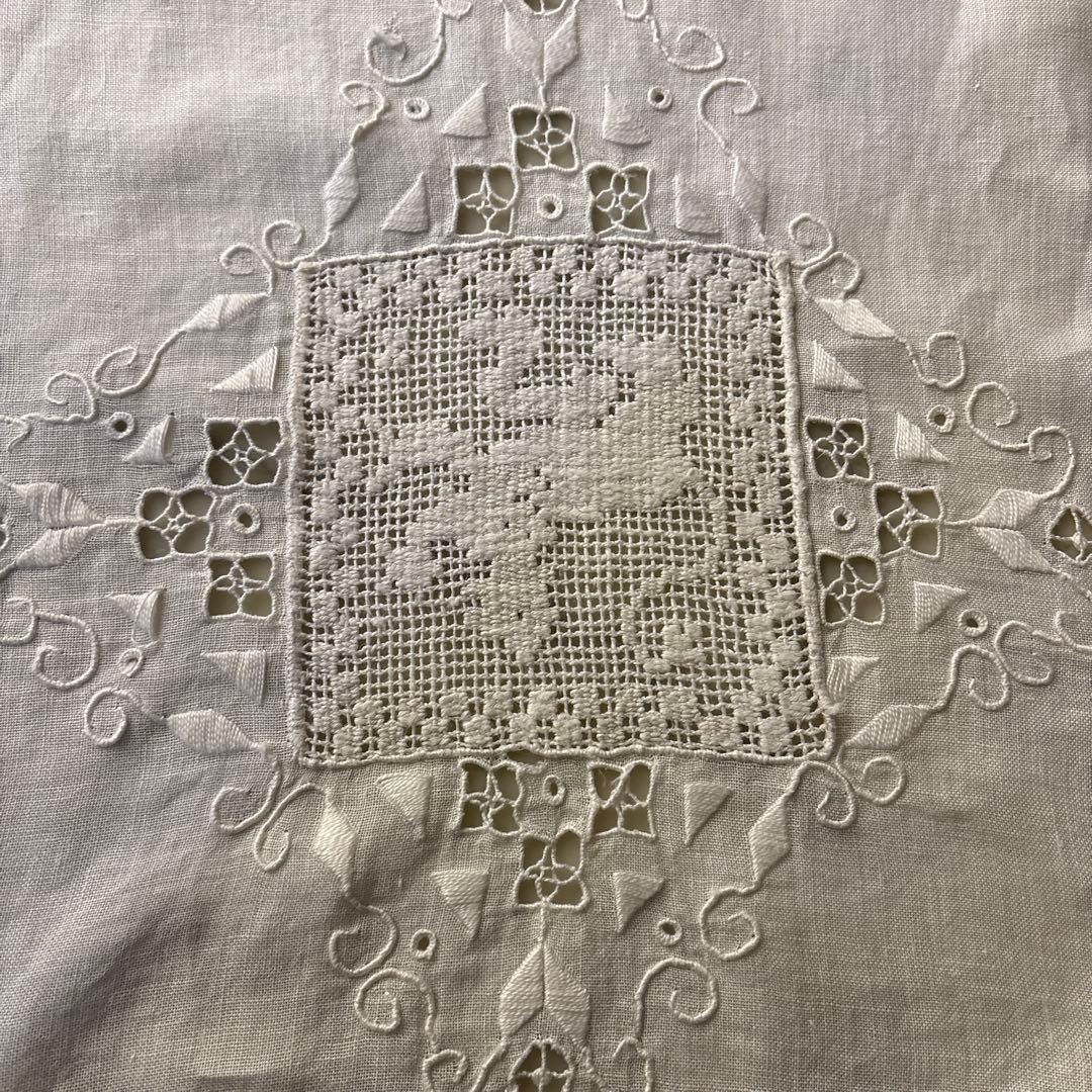フランス　アンティーク　ヴィンテージ　テーブルランナー　テーブルセンター