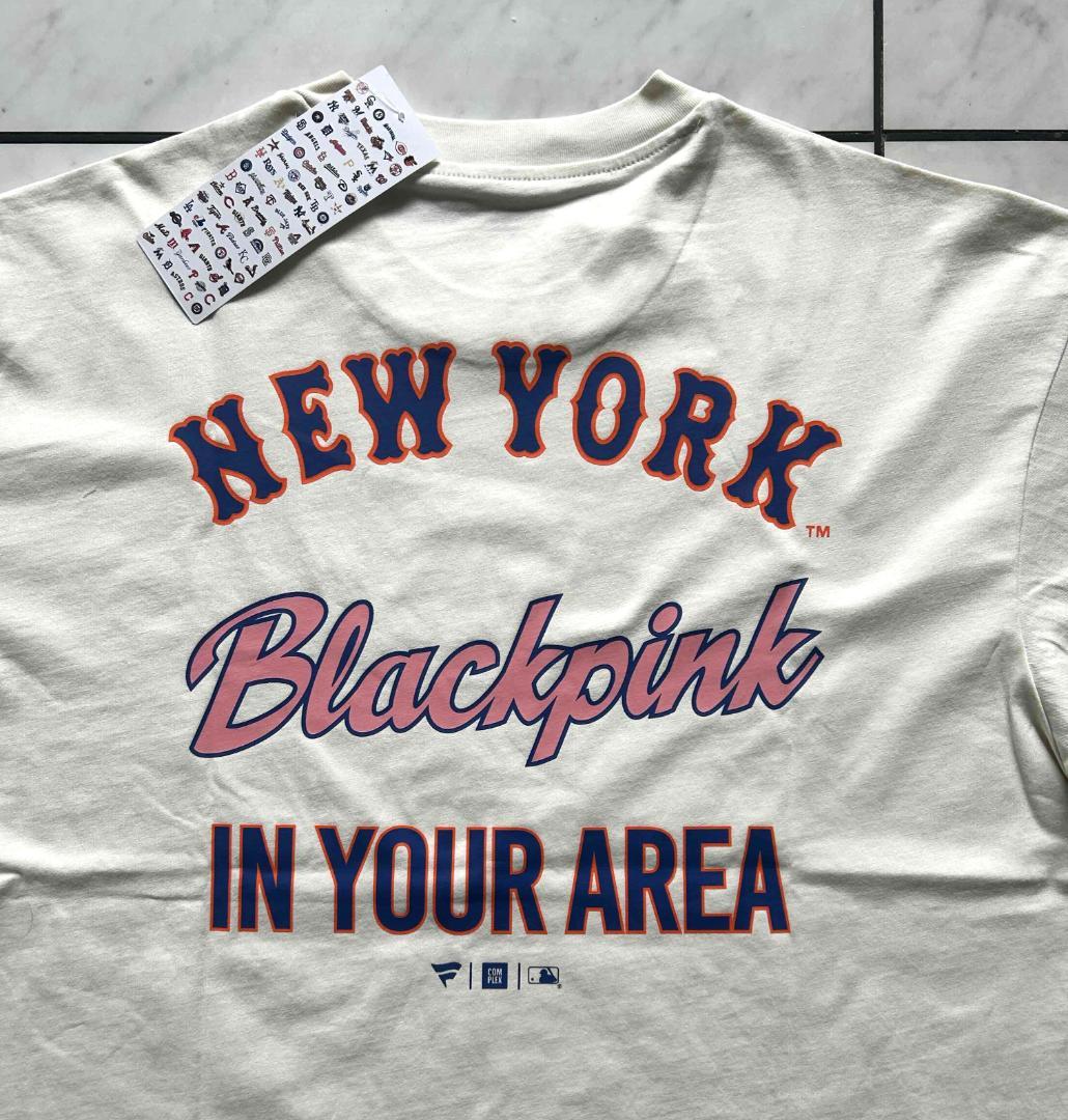 限定品　新品未開封　BLACKPINK×MLB　Tシャツ　NYメッツ　Sサイズ