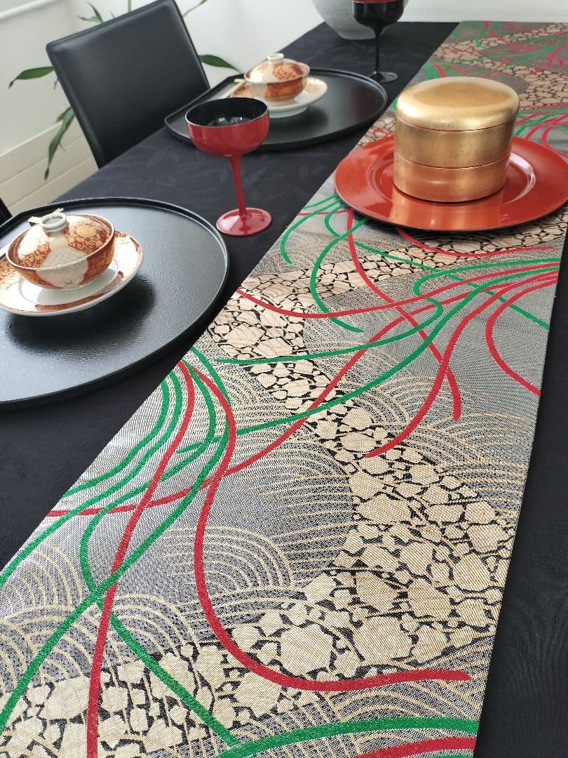 A960★逸品‼️全通帯‼️ひな祭り‼️テーブルランナー2m15cm