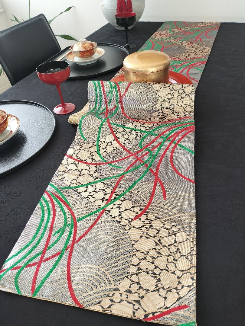 A960★逸品‼️全通帯‼️ひな祭り‼️テーブルランナー2m15cm