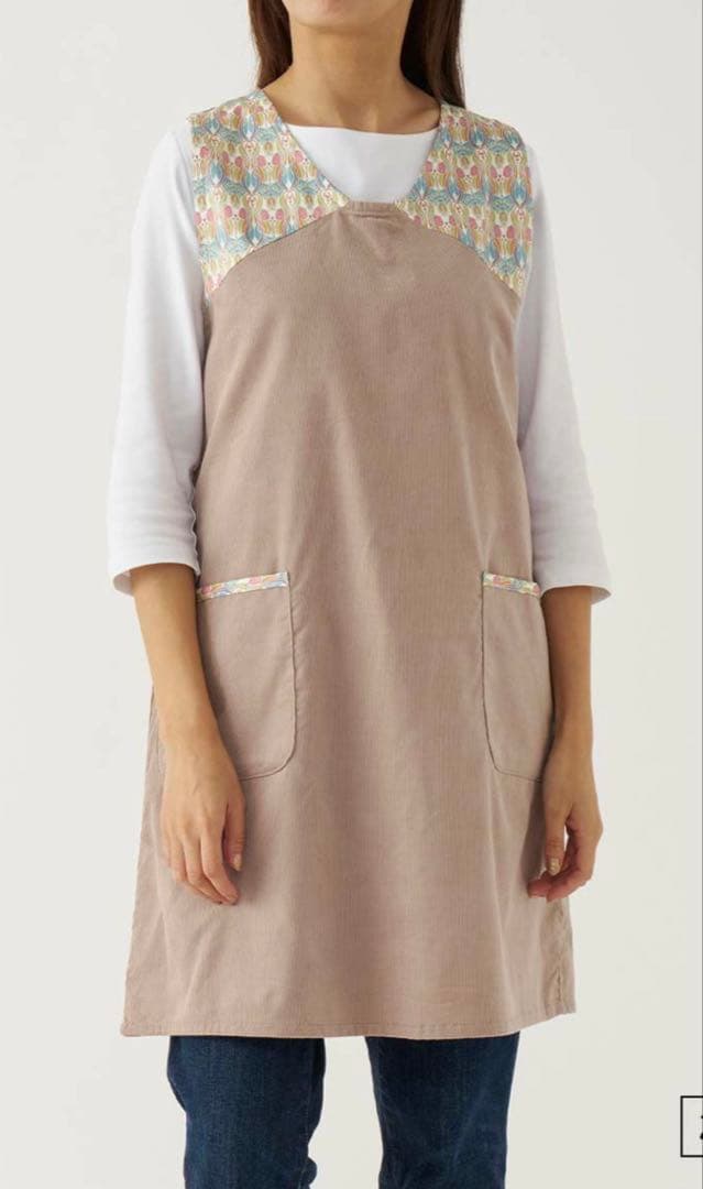 Liberty & サンロジェ 割烹着とエプロン 新品 ２セット