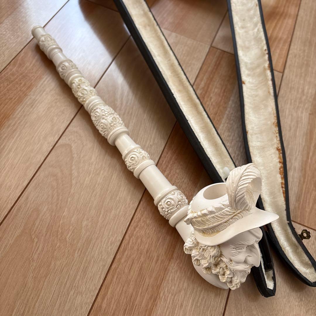 メシャムパイポ人物像 ホワイト 専用ケース付き