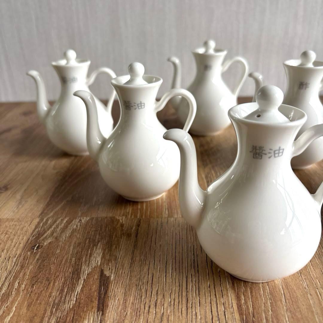 ✨希少✨6点 ニッコー JAPAN 醤油差し お酢入 酢差し 醤油入れ 中華