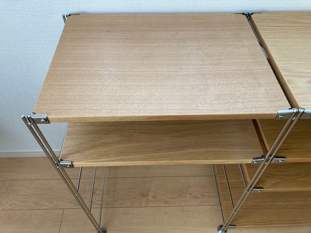 無印良品 ステンレスユニットシェルフ オーク棚セット