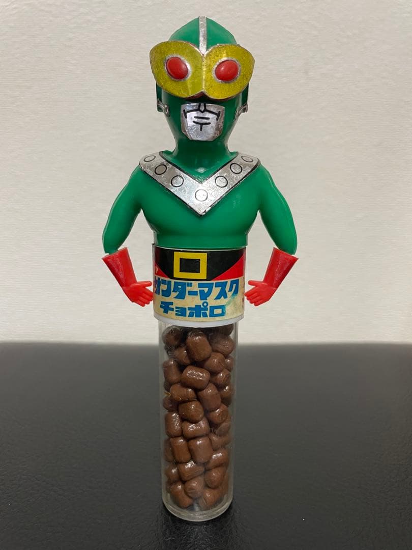 レア！　カバヤ ★ サンダーマスク　チョコボロの空容器