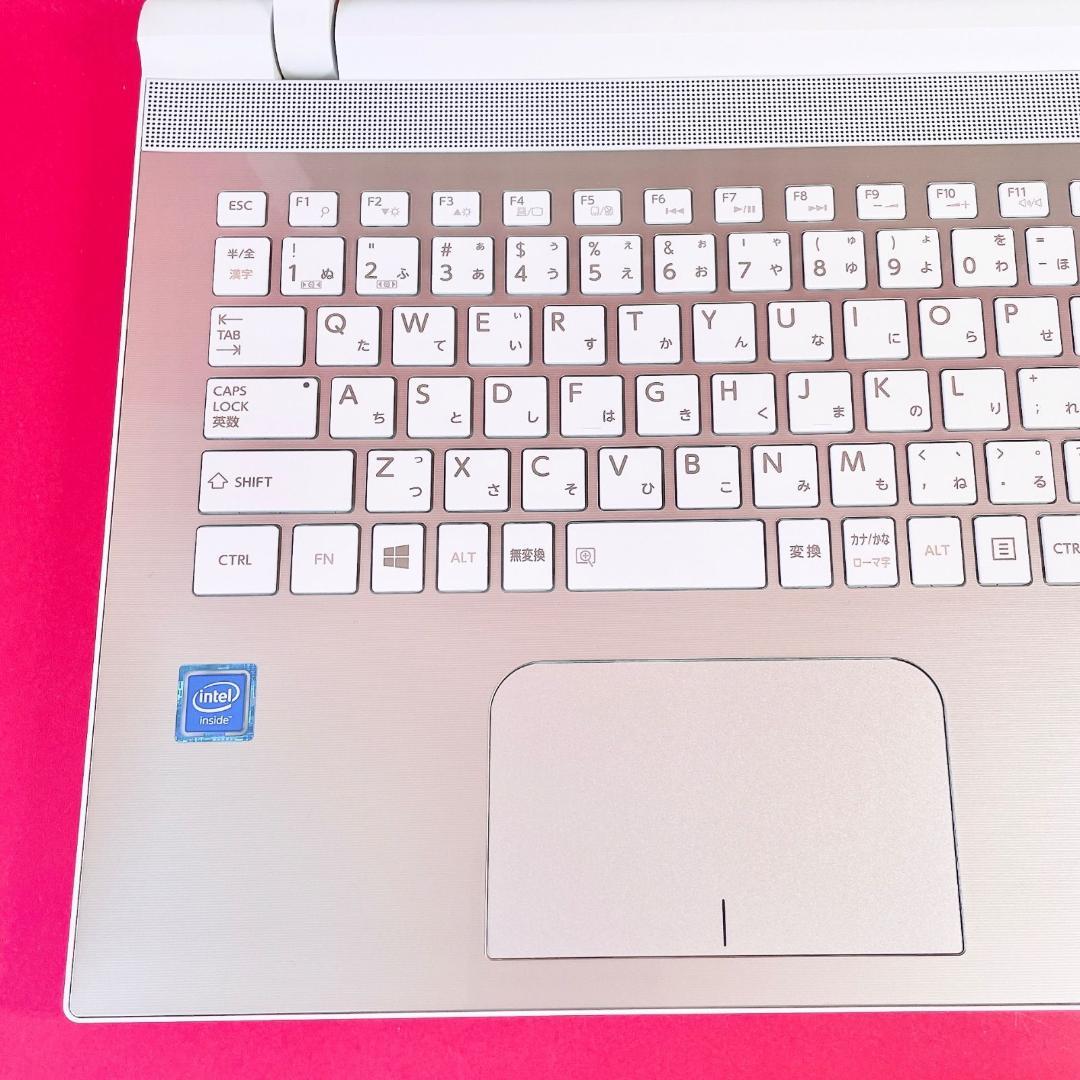 初期設定済みですぐ使える❣️おしゃれゴールド✨️薄型ノートパソコン大容量1TBカメラ