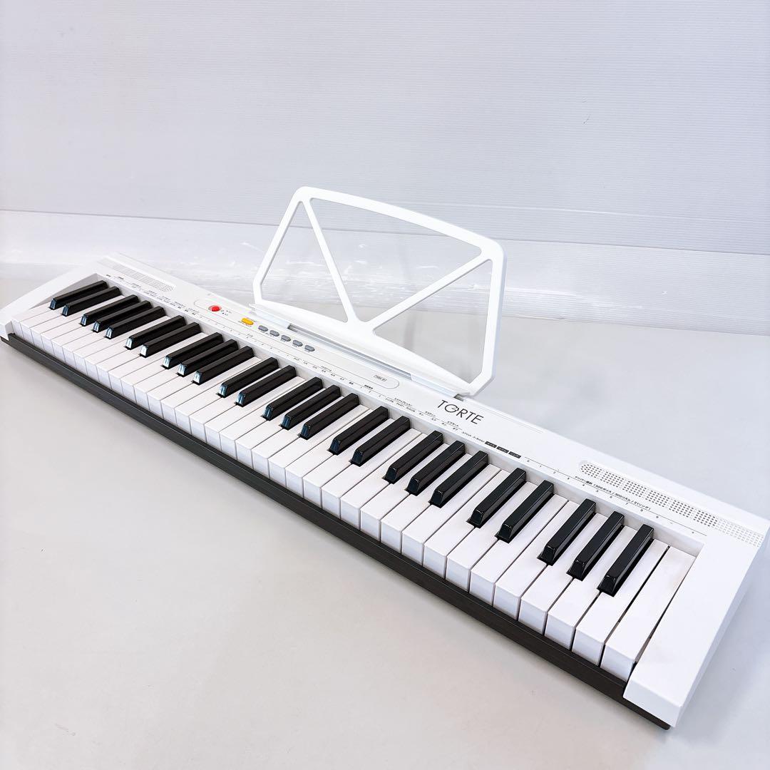 スリムキーボード 電子ピアノ 61鍵盤 TORTE TSDK-61新品マイク付き