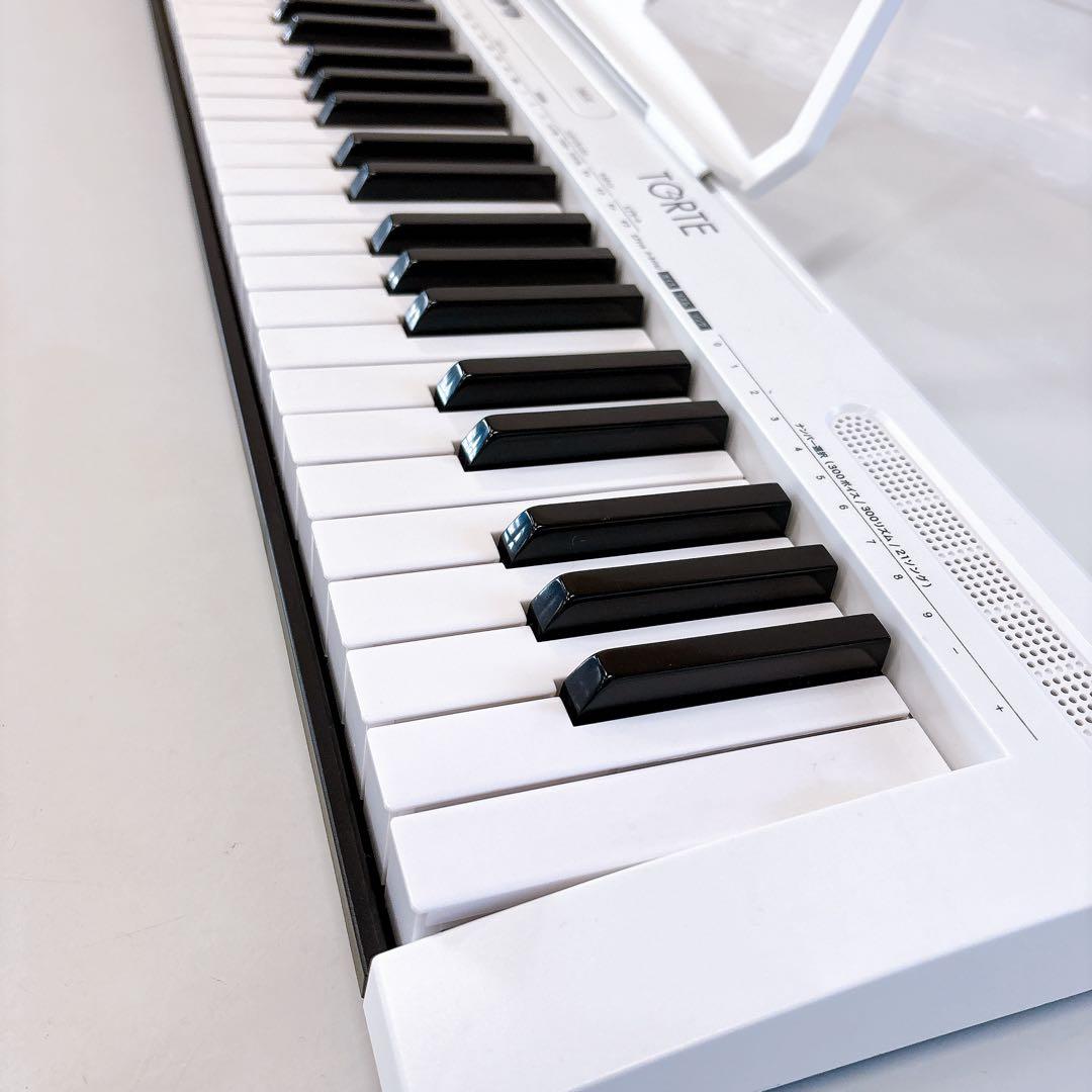 スリムキーボード 電子ピアノ 61鍵盤 TORTE TSDK-61新品マイク付き