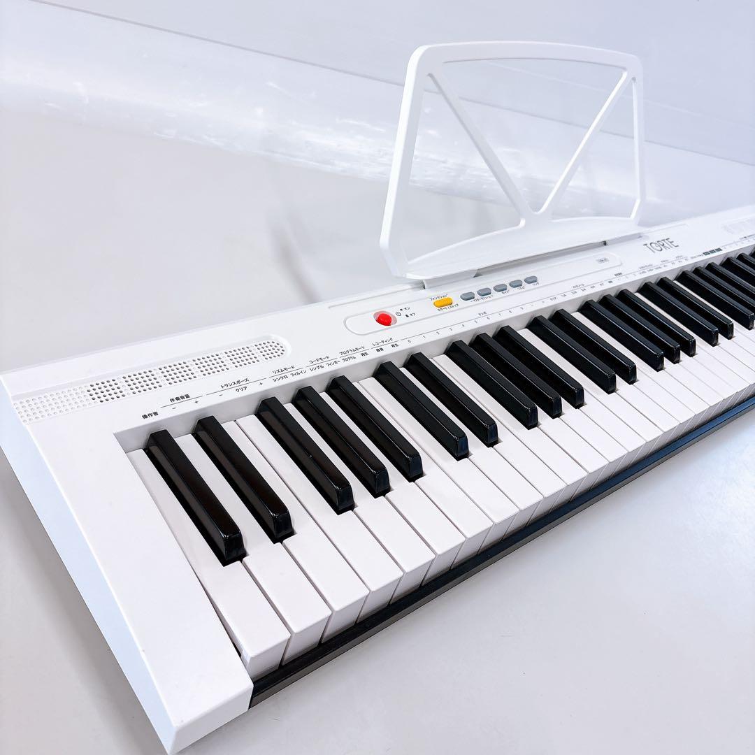 スリムキーボード 電子ピアノ 61鍵盤 TORTE TSDK-61新品マイク付き