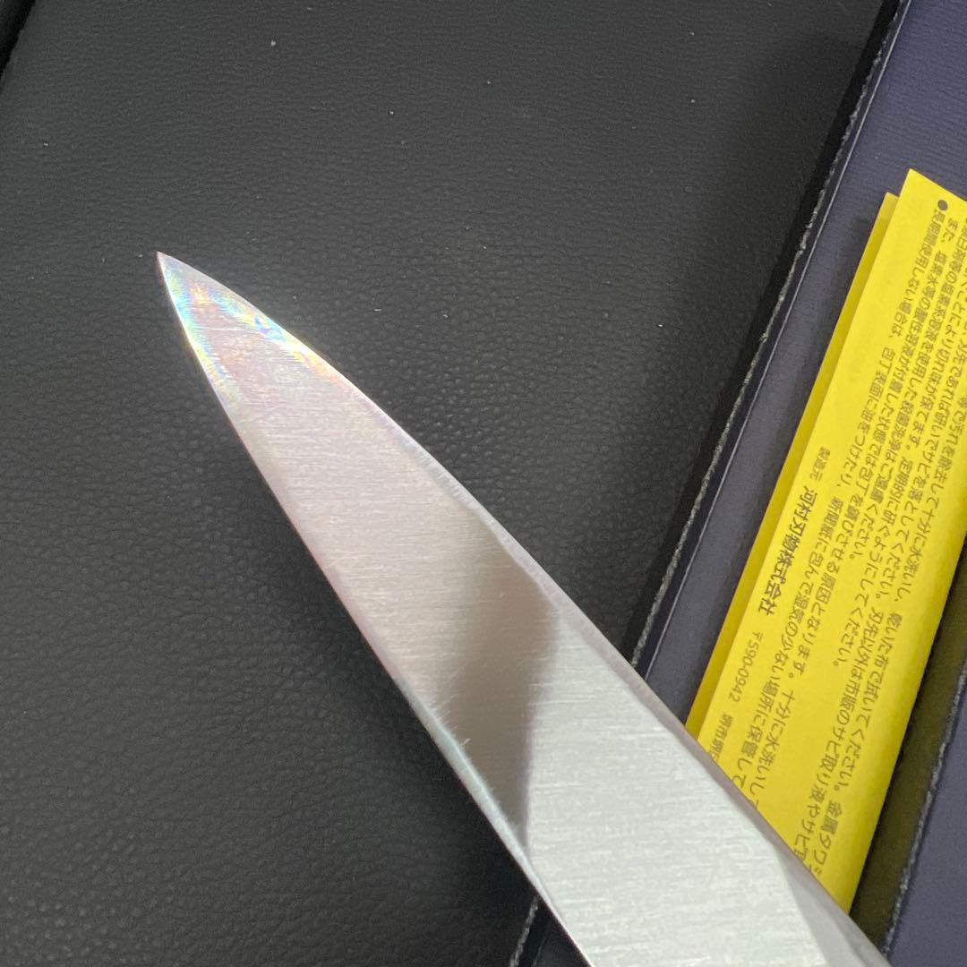 ★新品送料込源正房はがね鍛造刺身包丁180mm六寸右片刃裏押し加工化粧箱入り