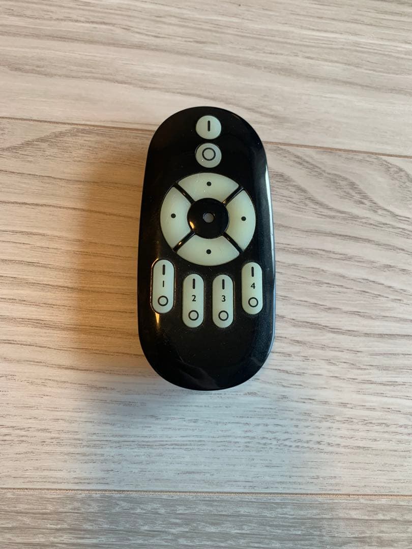 シーリングライト/スポットライト　4灯十字、LED電球付き、リモコン付き