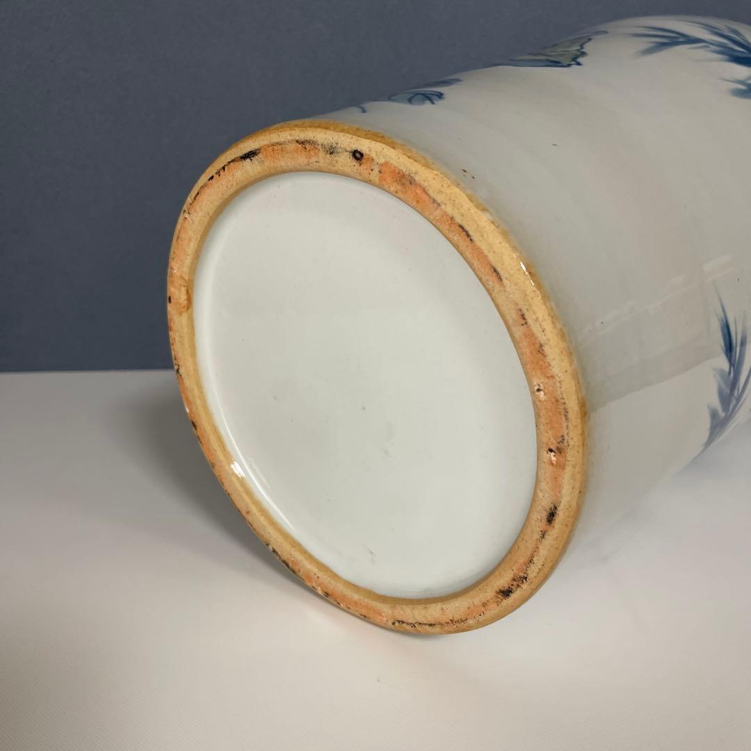 『骨董・美術』 27cmX 45cm 唐子（からこ）『青花』人物文瓶　中国