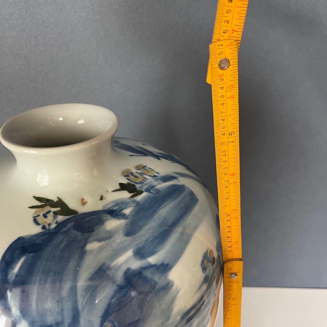 『骨董・美術』 27cmX 45cm 唐子（からこ）『青花』人物文瓶　中国