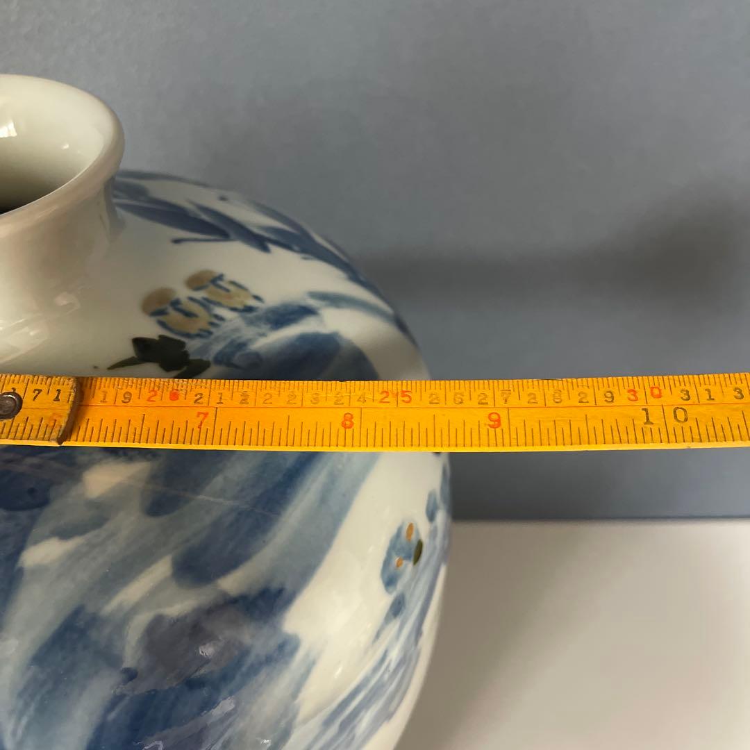 『骨董・美術』 27cmX 45cm 唐子（からこ）『青花』人物文瓶　中国