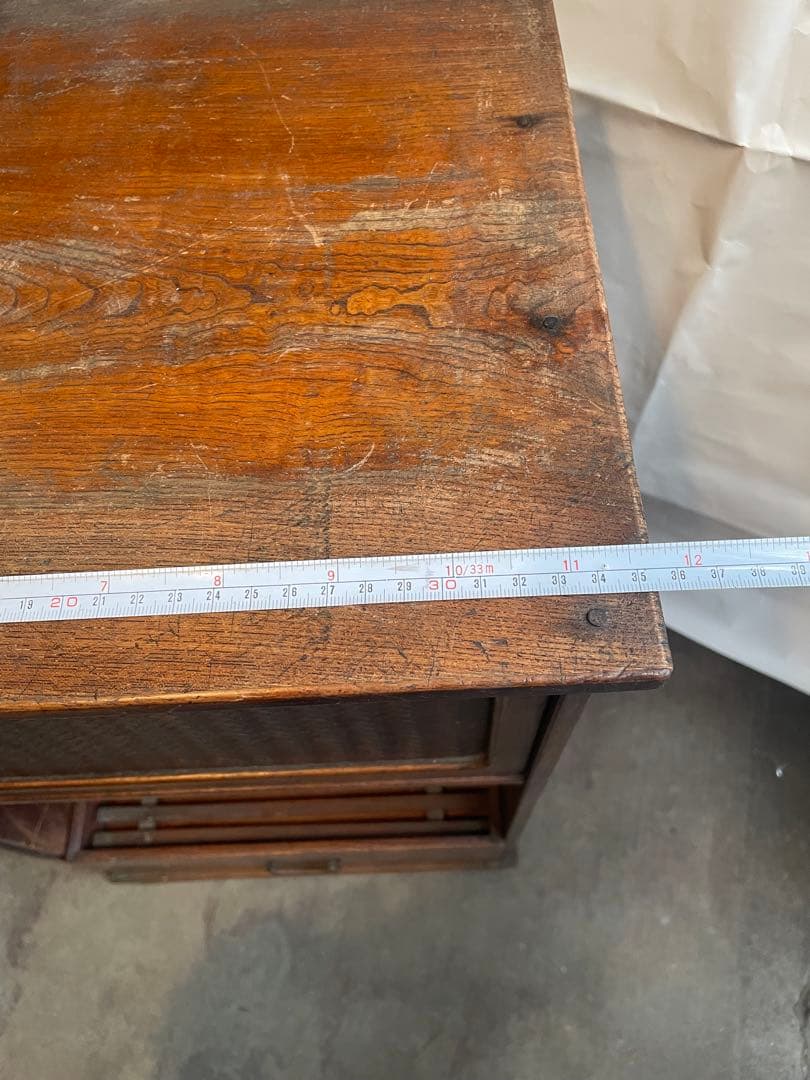 網代戸　木製棚　和風の棚