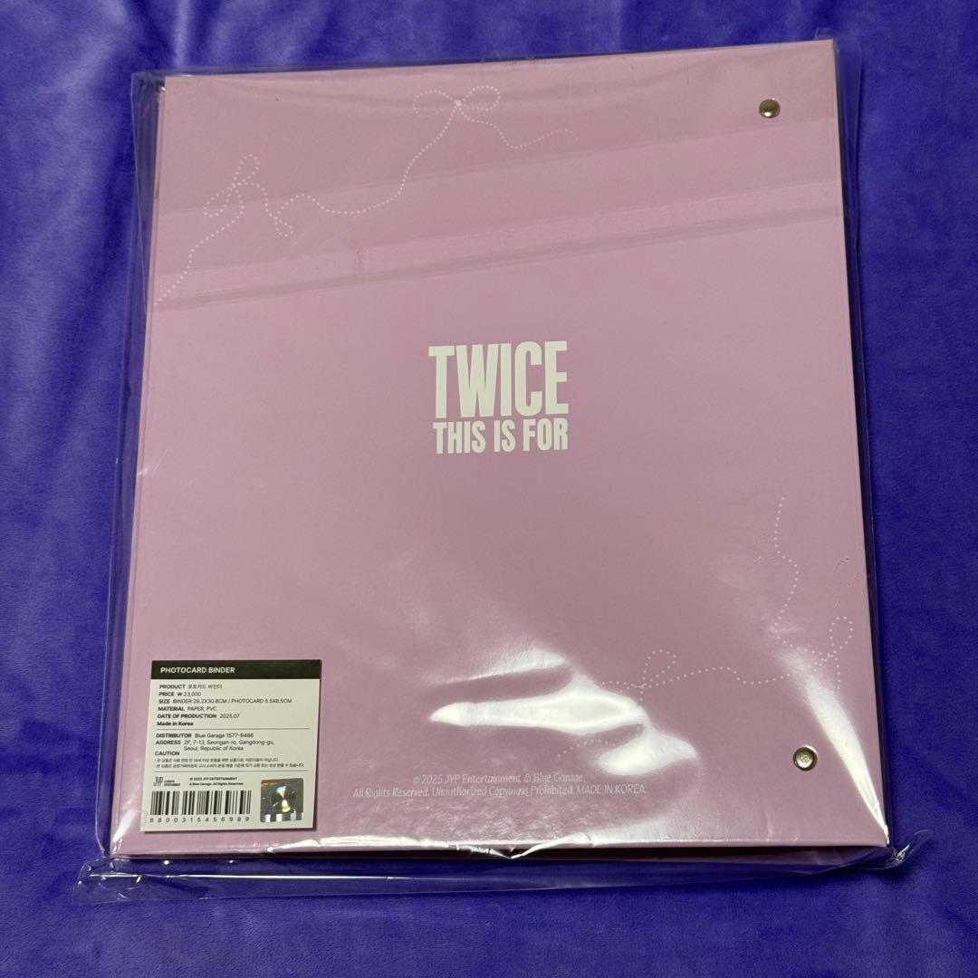 twice this is for フォトカード　バインダー　ケース　ライブ