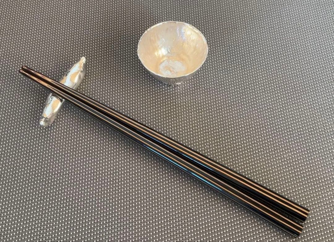 【新品未使用】プチ贅沢な「とうがらし箸置き」純銀 Model No.③