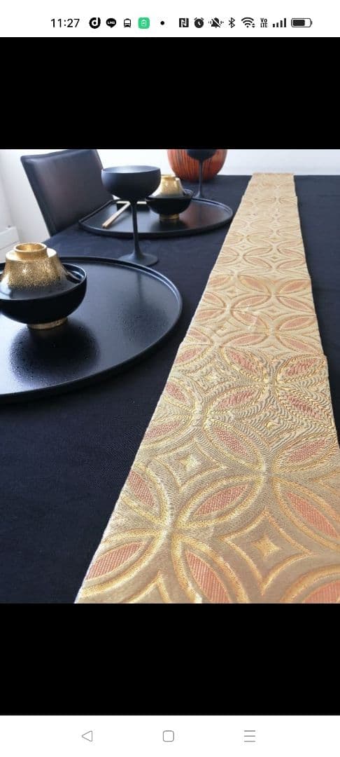 A911豪華‼️長さ調節可能‼️半帯テーブルランナー‼️120cmから