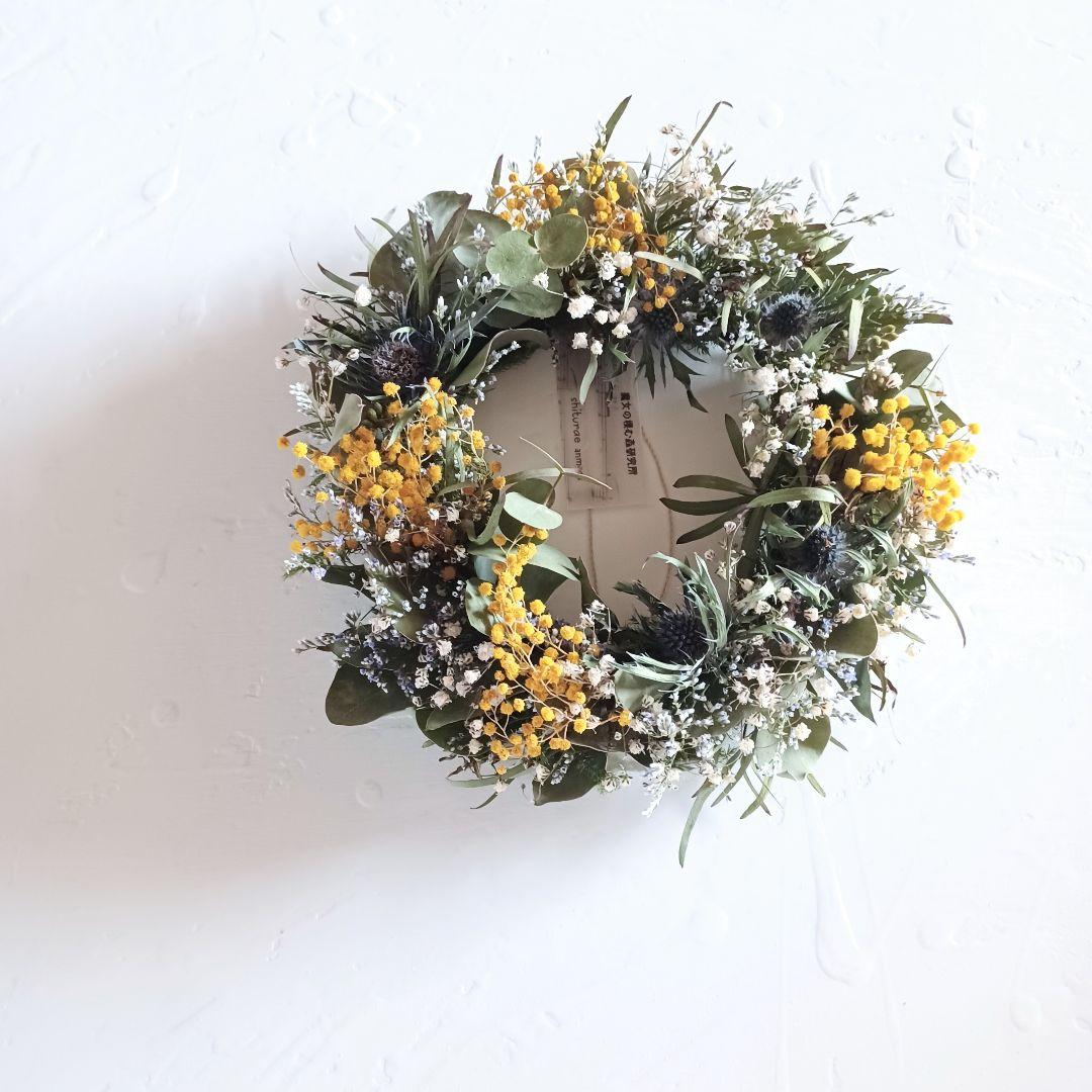 【魔女の棲む森 ～裏庭～】ドライフラワー リース春