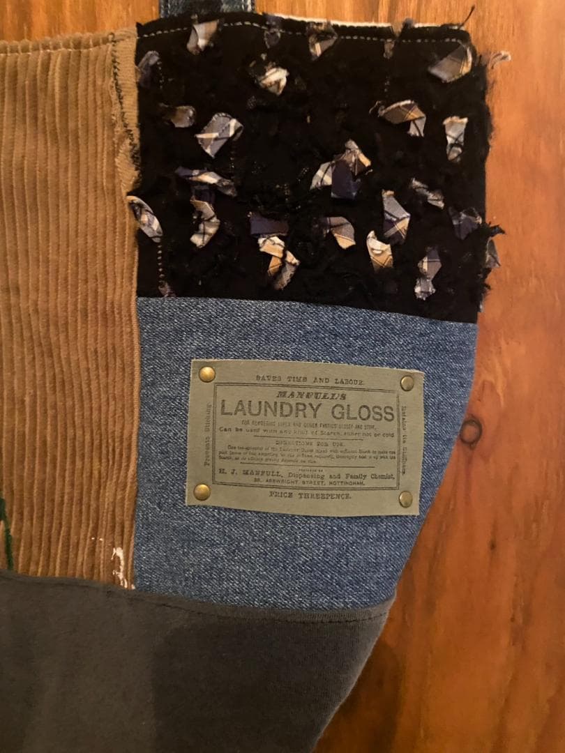 No.107　デニムリメイクトートバック　ハンドメイド