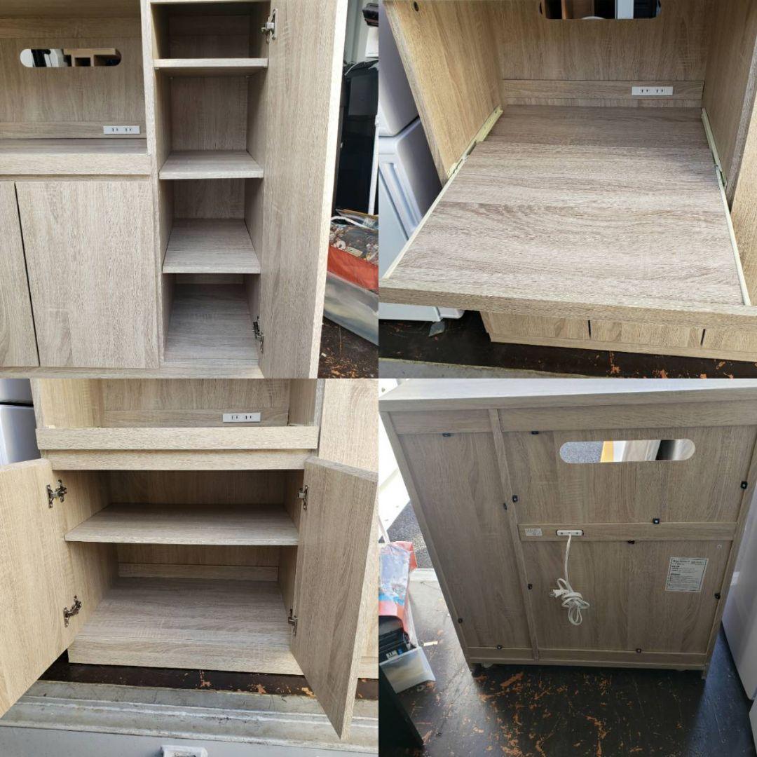 地域限定販売　北欧風　LOWYA　お洒落なレンジボード＆テレビボード