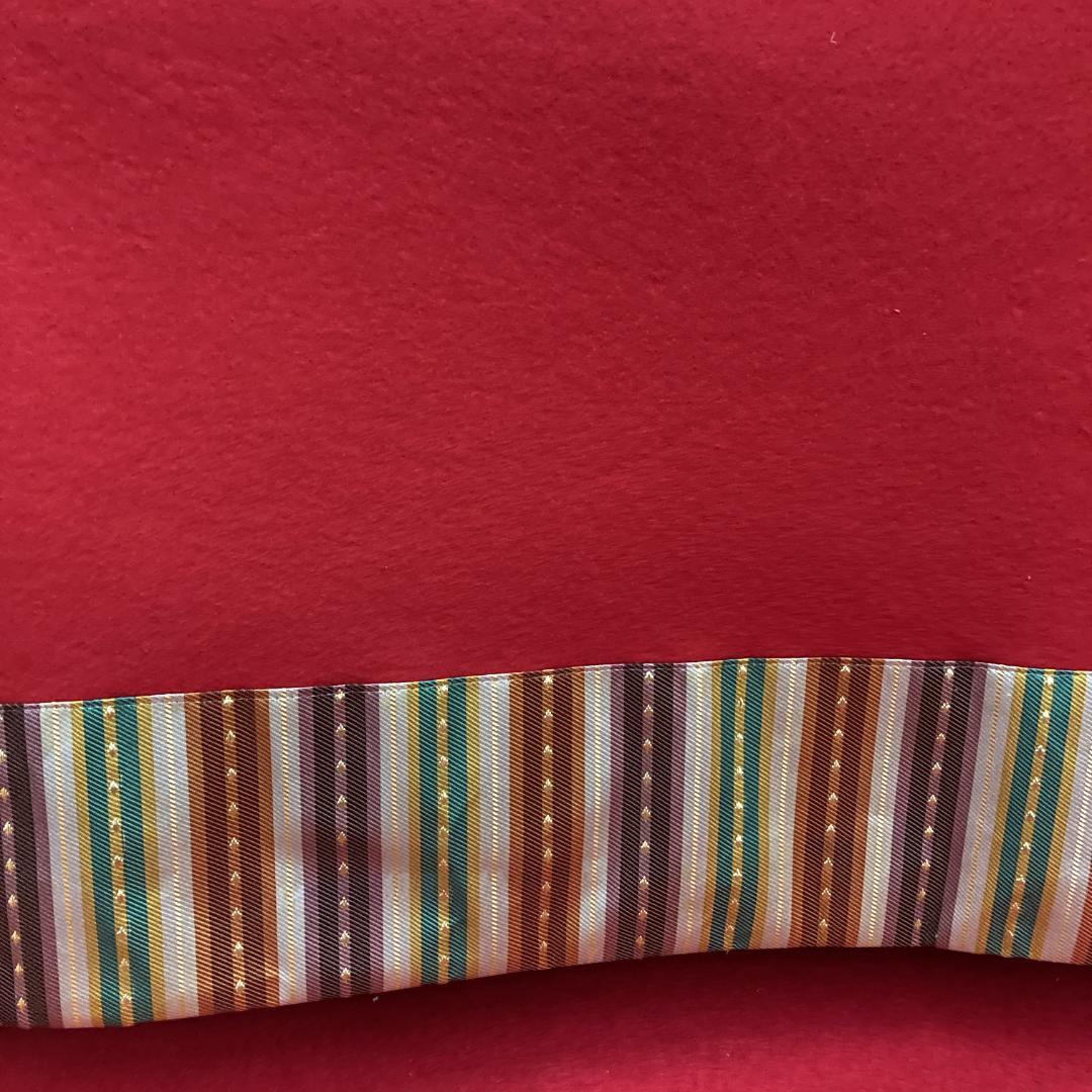 MS25　140×295㎝位　７段飾り毛せん　ひな人形布　７段赤布　段飾り毛せん