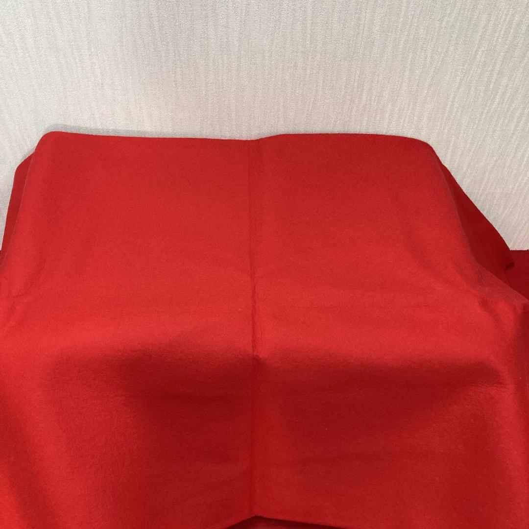 MS25　140×295㎝位　７段飾り毛せん　ひな人形布　７段赤布　段飾り毛せん