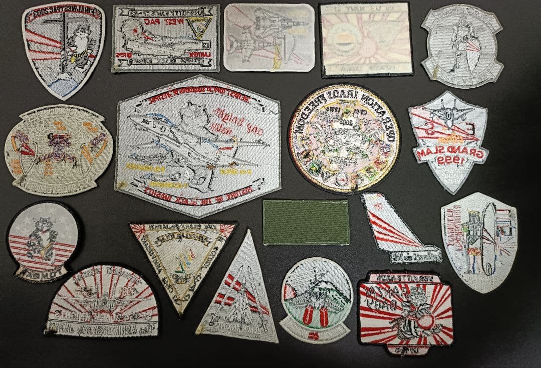 米海軍 VF-154 Blackknights トムキャット パッチセット18枚