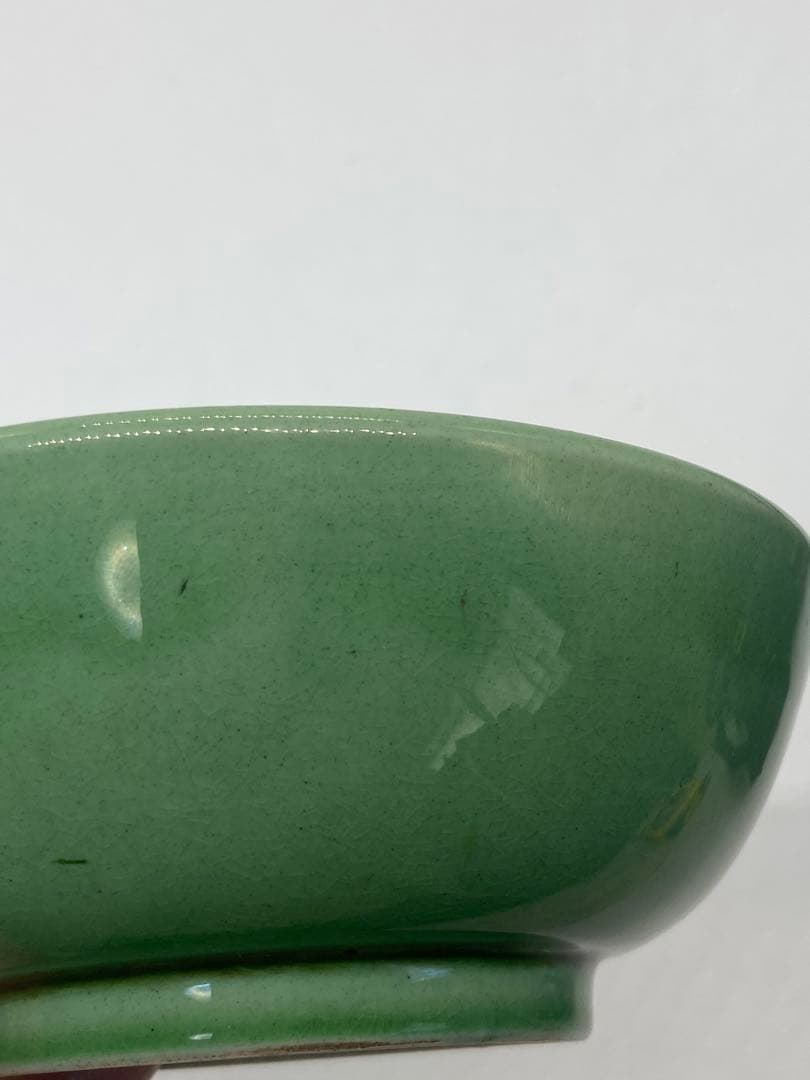 中国　緑釉碗　翠青釉　送料込み0111