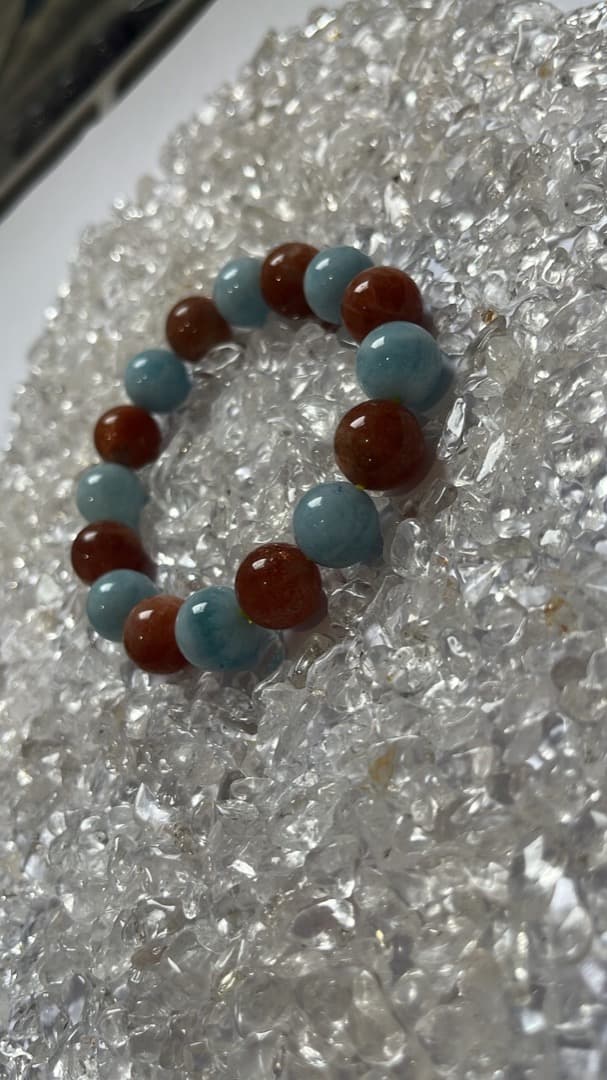 アクアマリン サンストーン 12mm