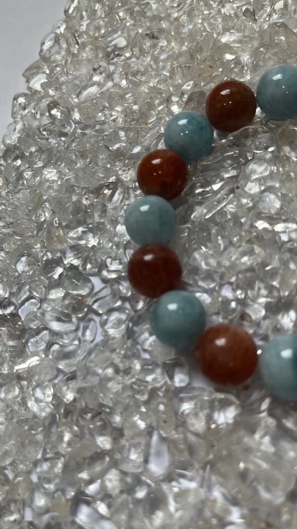 アクアマリン サンストーン 12mm