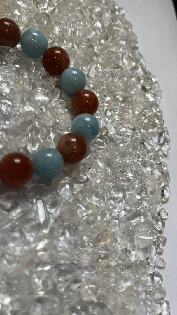 アクアマリン サンストーン 12mm