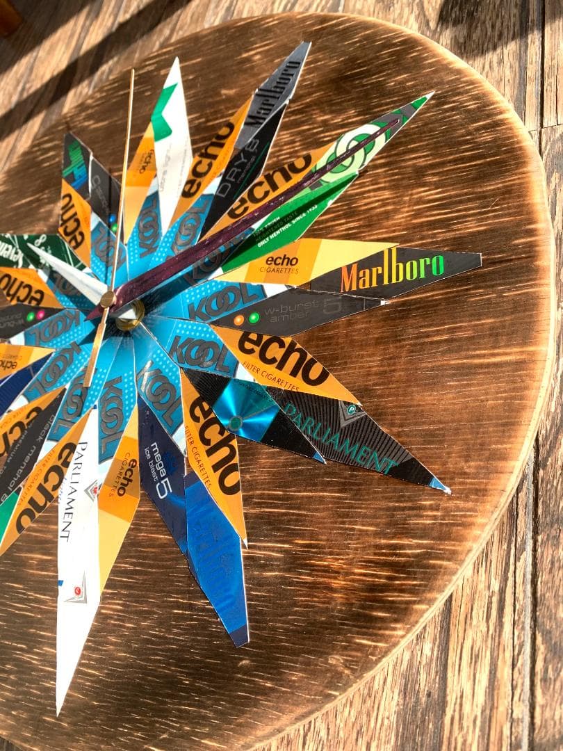 煙草コラージュの時計　＃10