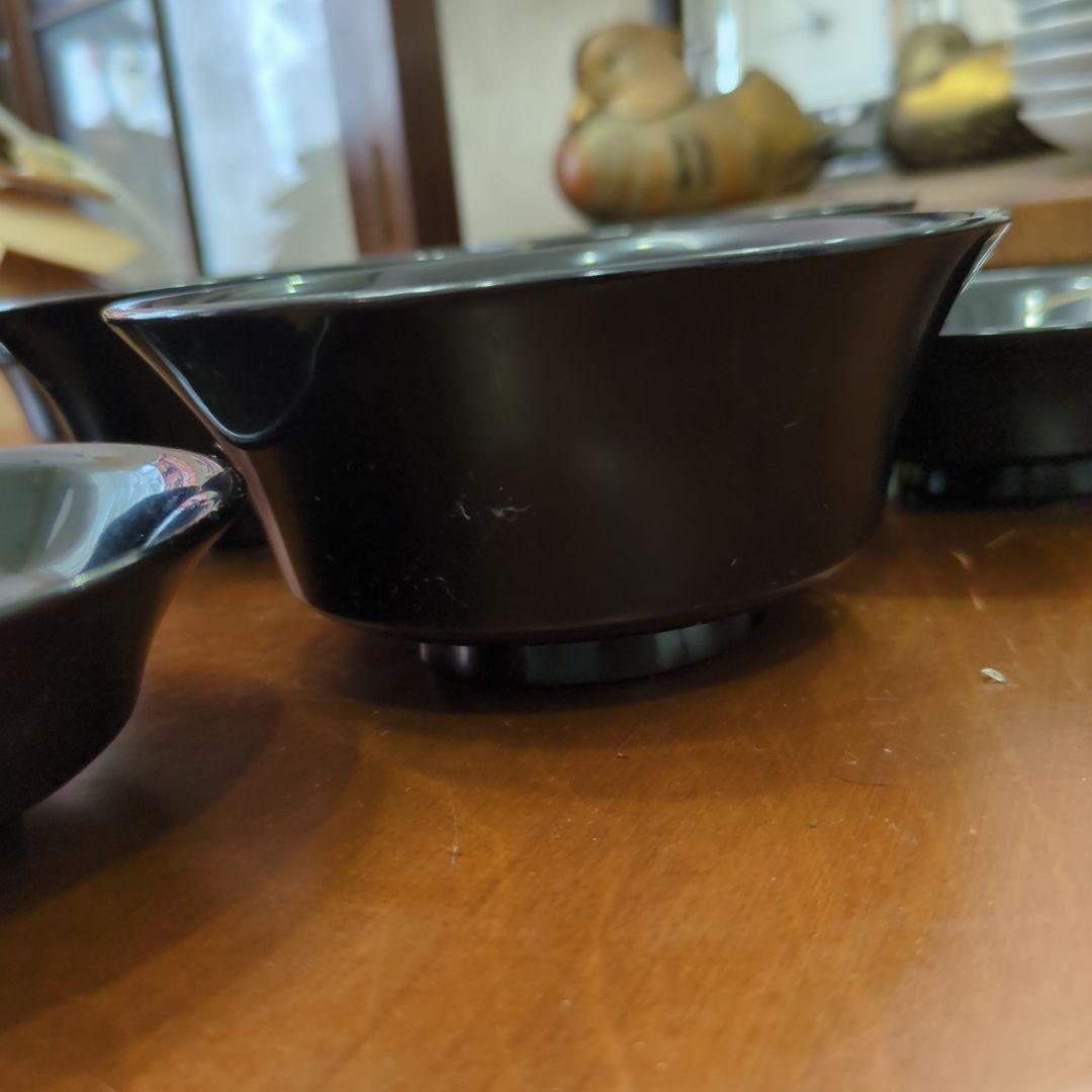 骨董　お椀　蒔絵　蓋付き　煮物　吸物　木製　漆器　木箱入　5つ