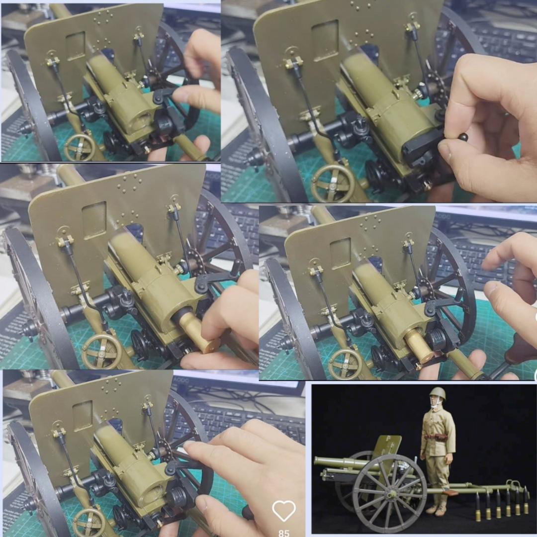 １/6スケール　手作　四一式山砲　模型レプリカ　新品