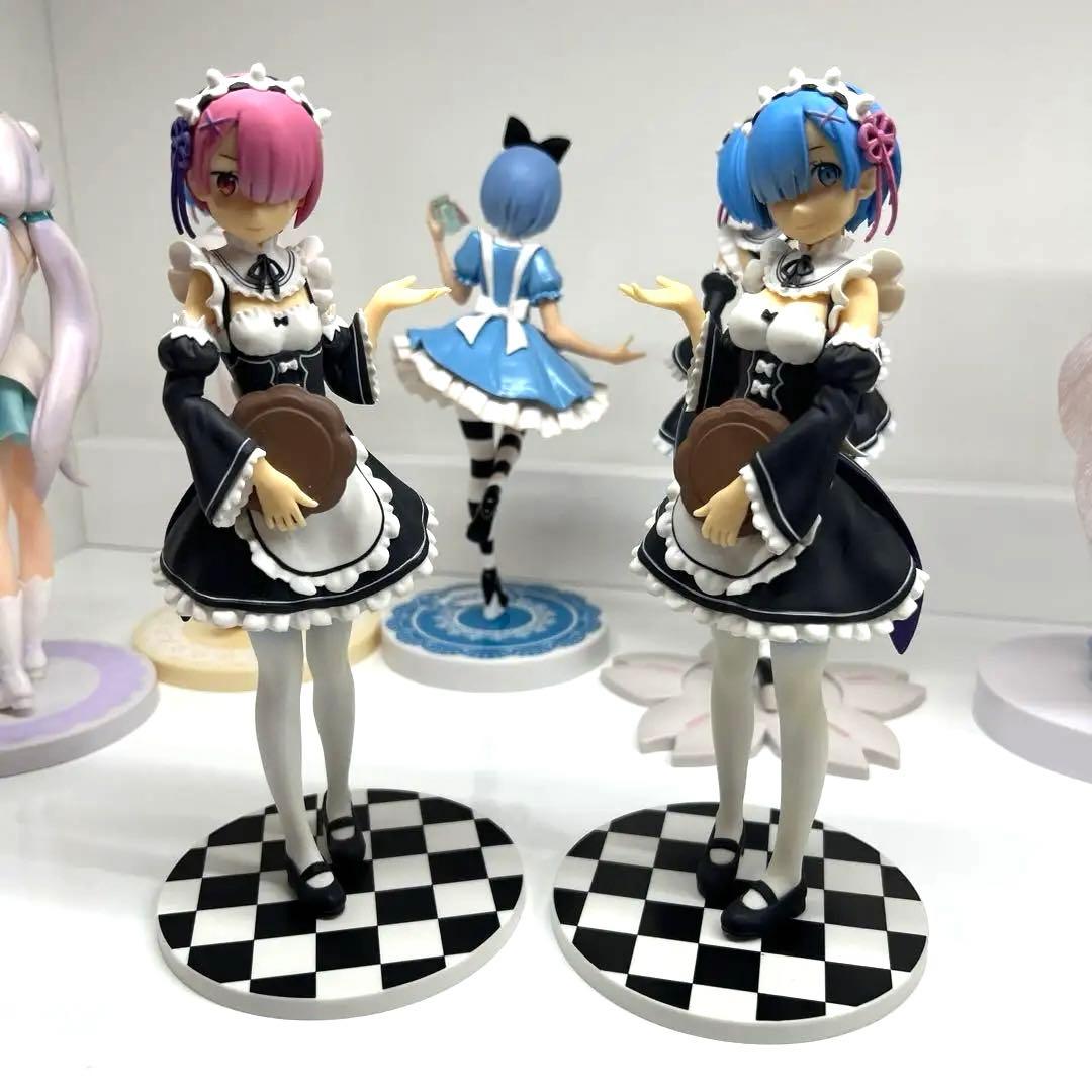 Re:ゼロ　フィギュア　7体セット　レム　ラム　エミリア　メイド　ナース　アリス