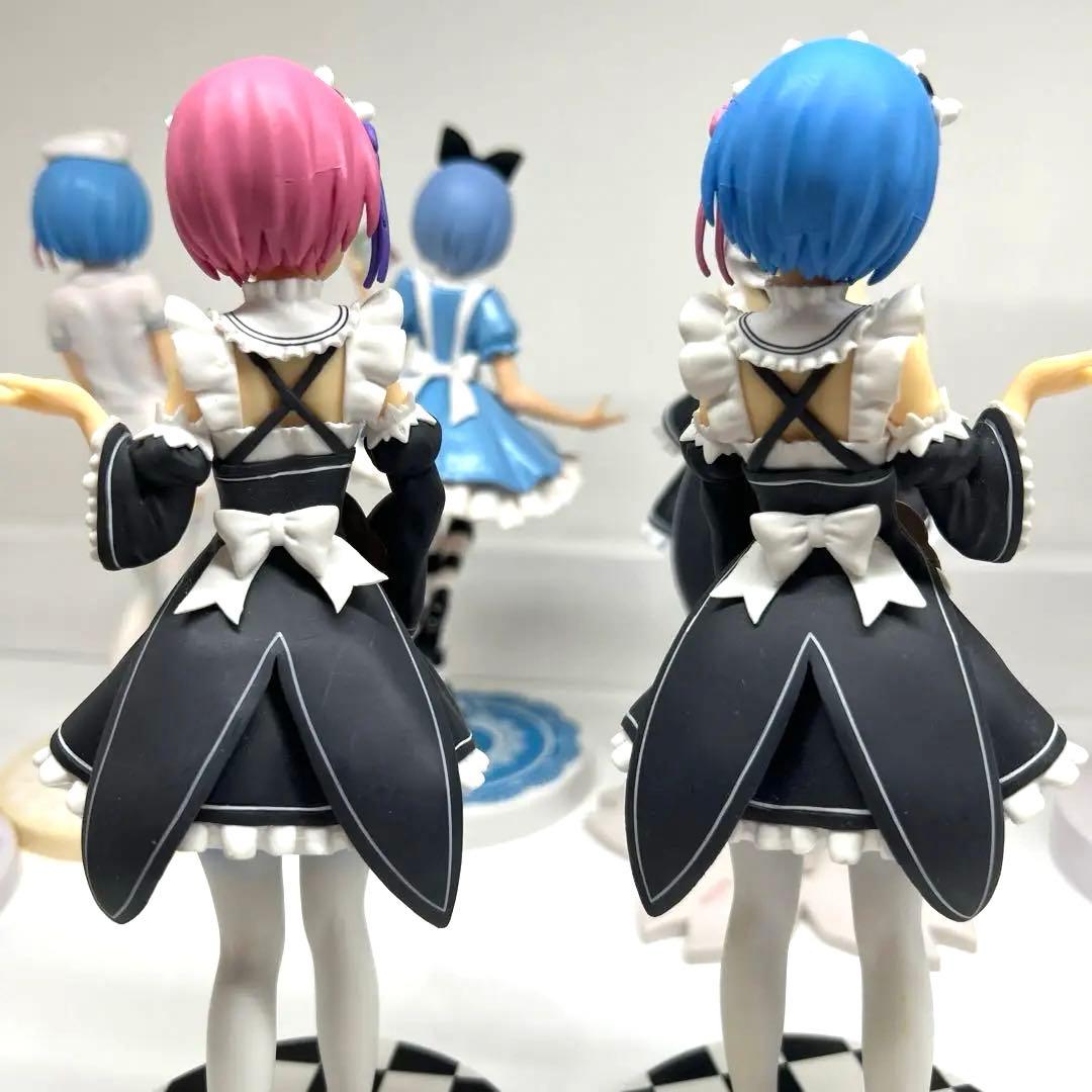 Re:ゼロ　フィギュア　7体セット　レム　ラム　エミリア　メイド　ナース　アリス