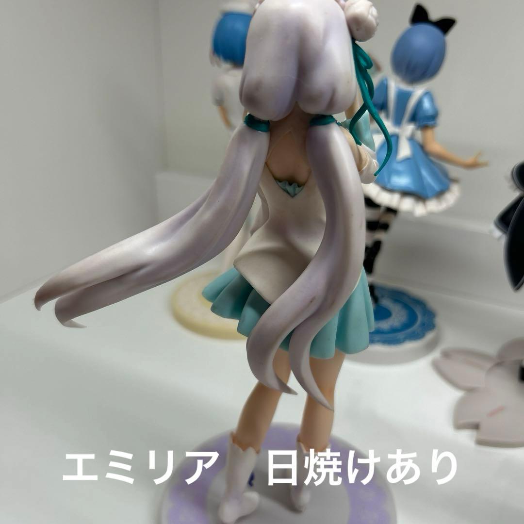Re:ゼロ　フィギュア　7体セット　レム　ラム　エミリア　メイド　ナース　アリス