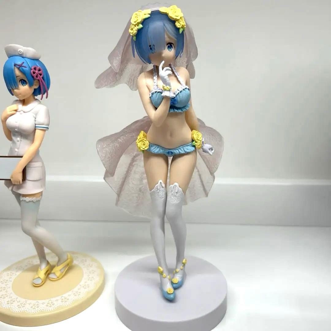 Re:ゼロ　フィギュア　7体セット　レム　ラム　エミリア　メイド　ナース　アリス