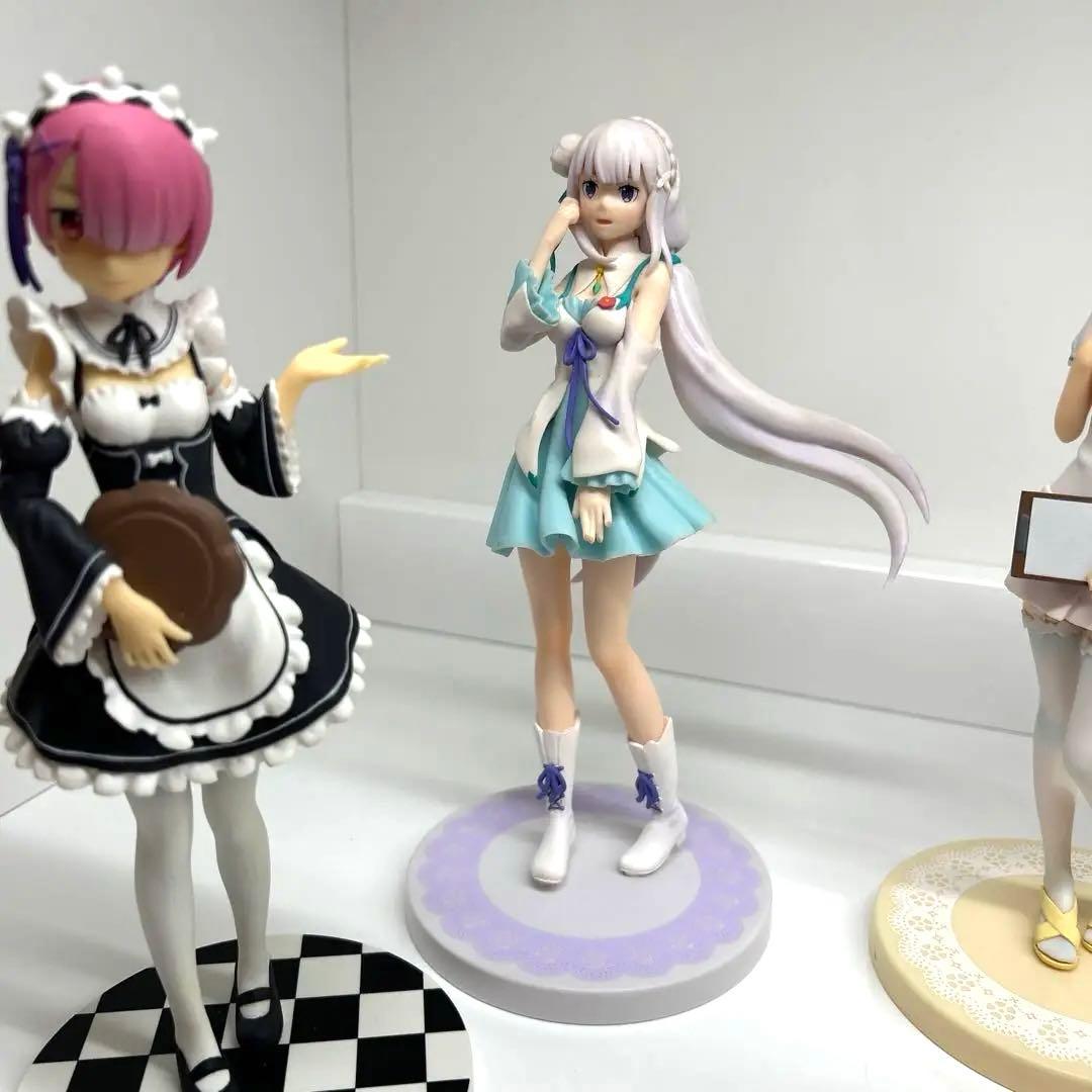 Re:ゼロ　フィギュア　7体セット　レム　ラム　エミリア　メイド　ナース　アリス
