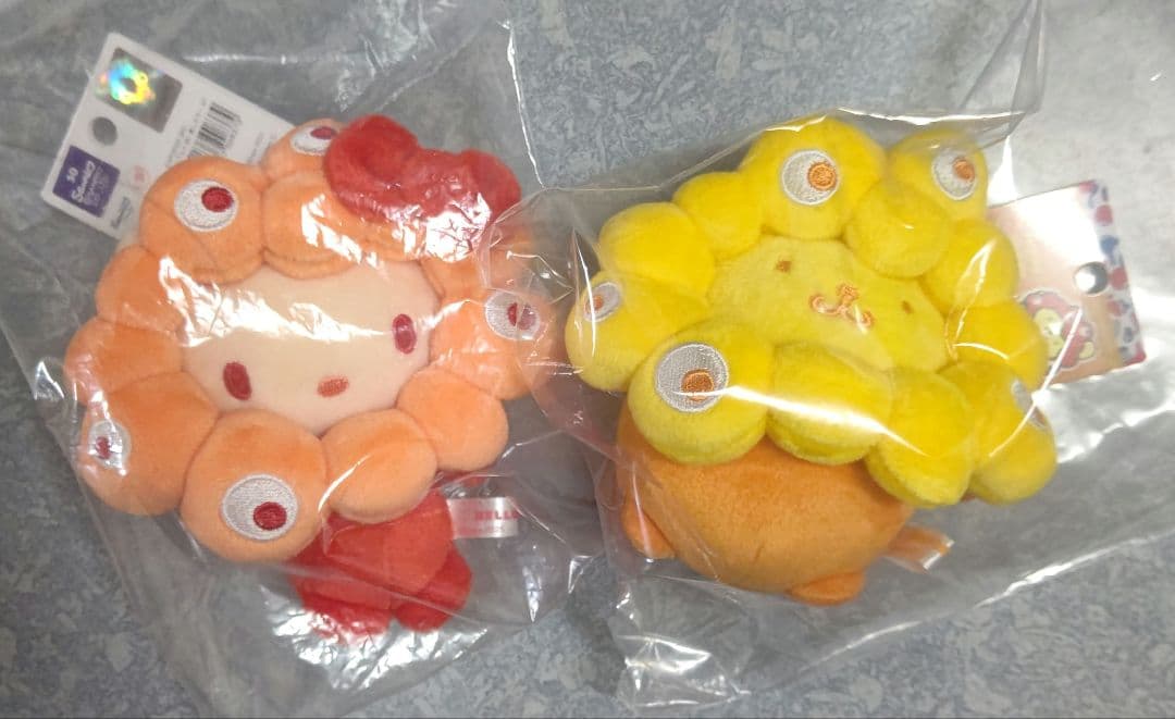 サンリオ 推しカラー キティ　クロミ　ハンギョドン　プリン　カラビナ　４点セット