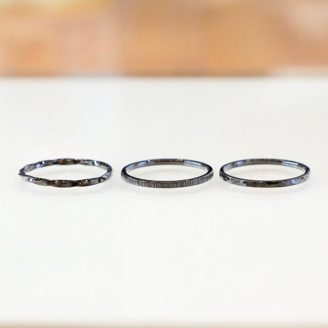 シルバー925 重ね付けリング 11号