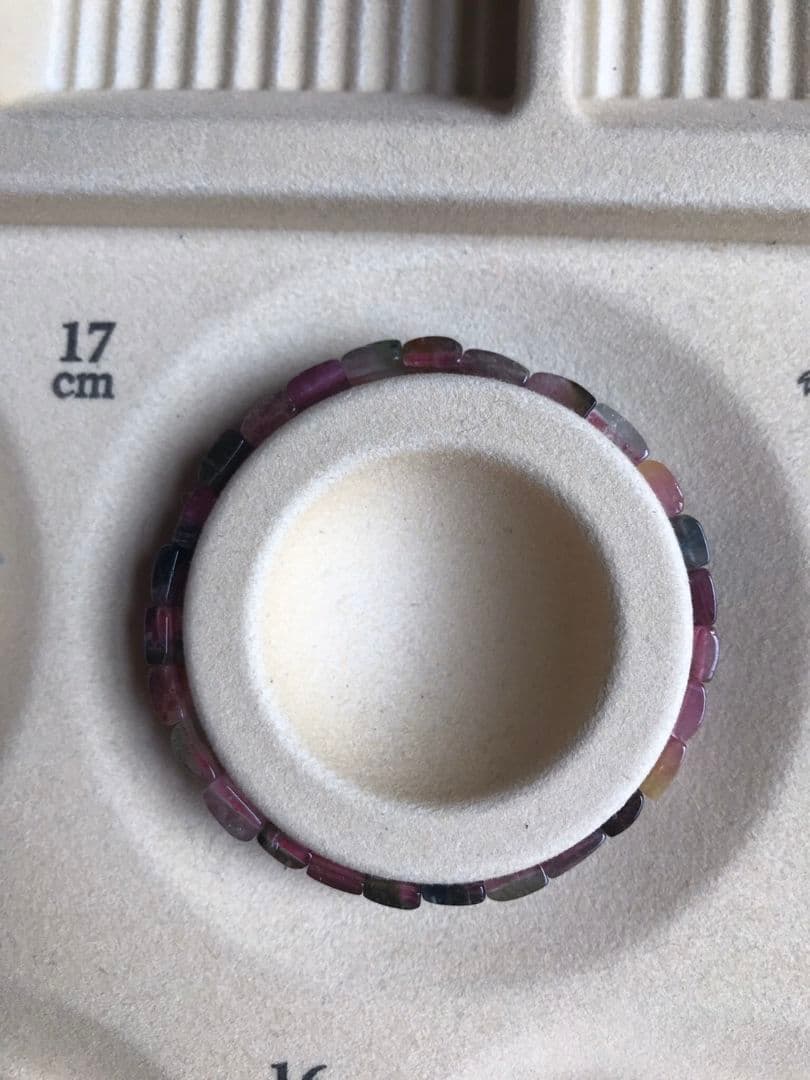 バイカラーウォーターメロントルマリンバングル