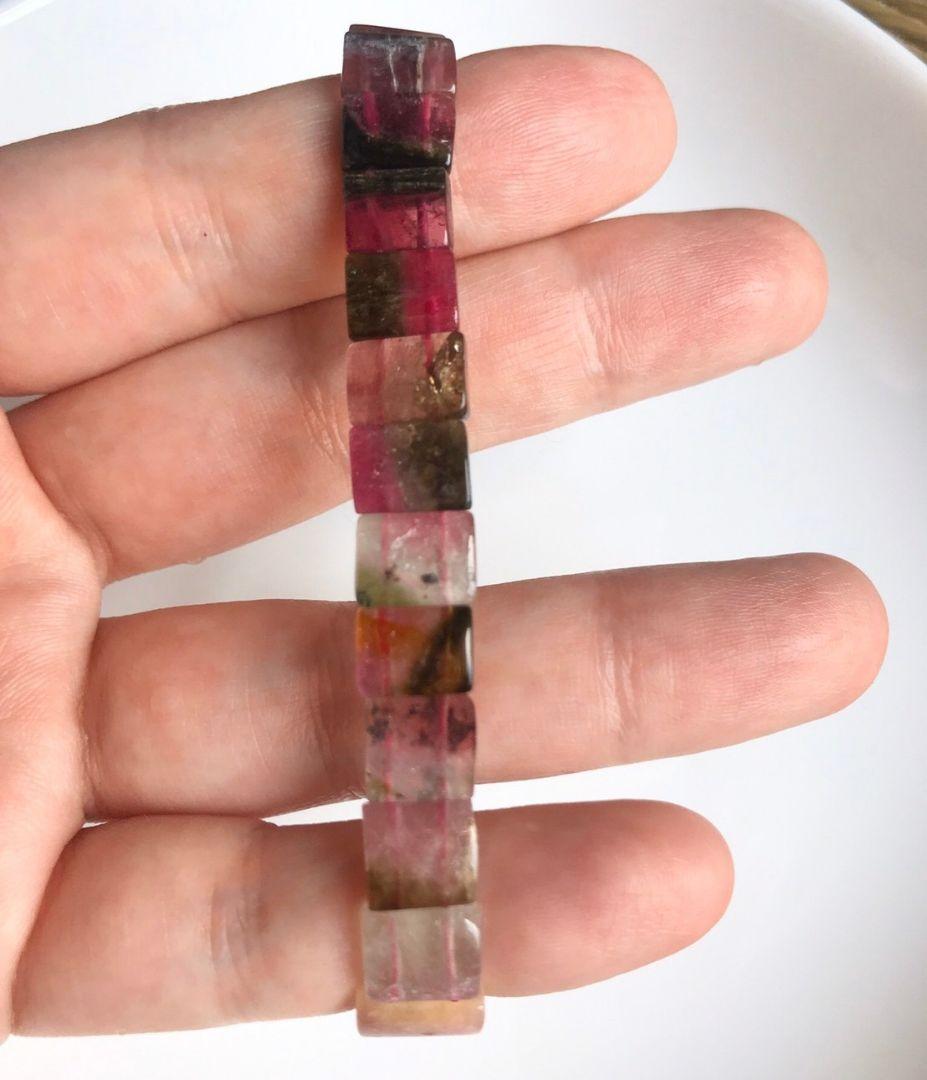 バイカラーウォーターメロントルマリンバングル