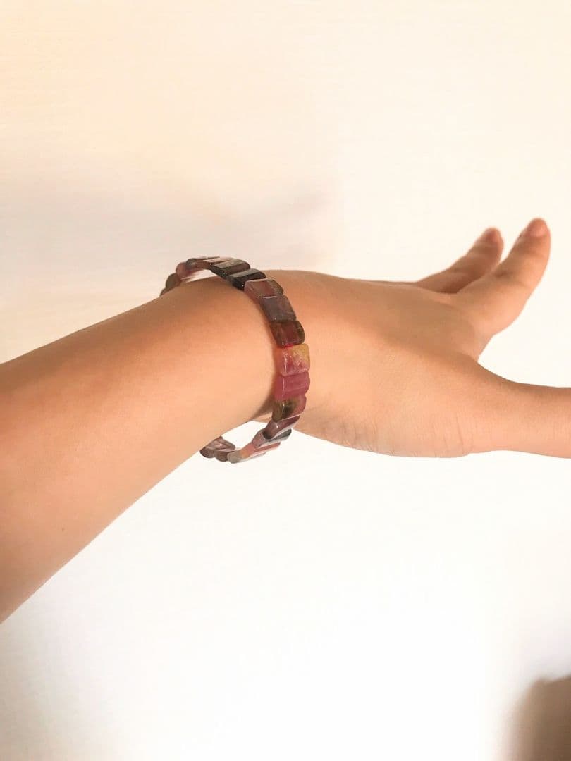 バイカラーウォーターメロントルマリンバングル