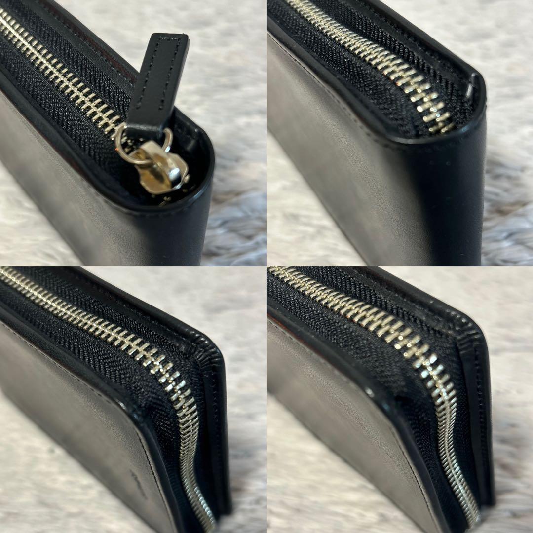 ソメスサドル　SOMES SADDLE ラウンドファスナーマルチケース　本革　黒