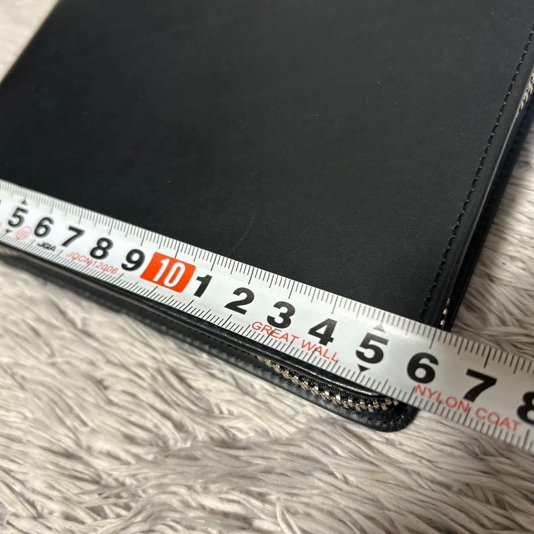 ソメスサドル　SOMES SADDLE ラウンドファスナーマルチケース　本革　黒